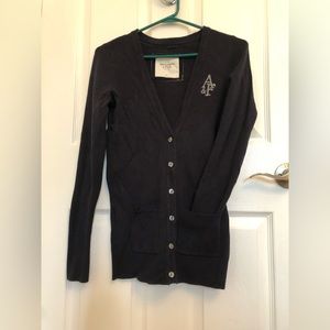 AF gently worn collegiate style cardigan, L, slim fit